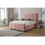 Snugg Furniture (Double 4Ft, Pink) Lisbon Plush Velvet Upholstered Bed 1