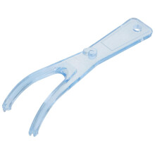 (As show, One size) 1pc Replaceable Dental Floss Holder Dental Flosser Built-in Spool Flat Wire Dental Floss Replacement Rack (Blue)