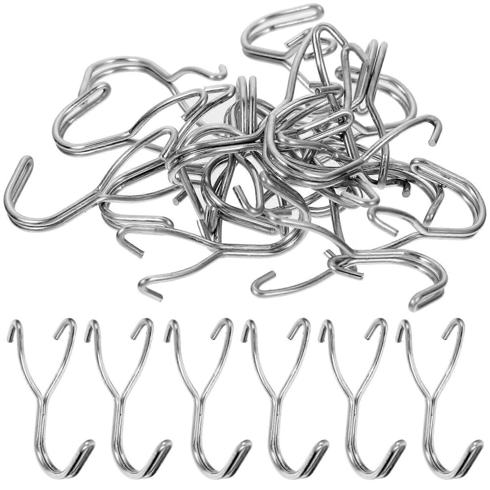 Kricely (As Show, One Size) 40Pcs Pegboard Hooks Pegboard Board Key Jewelry Hangers Small Tools Display Hooks
