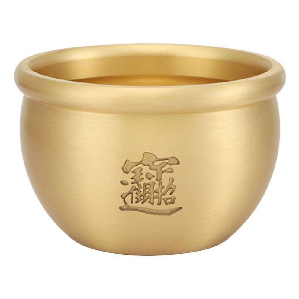 Kricely (As Show, One Size) 1 Pc Creative Cornucopia Desktop Ashtray Adornment Ash Container Copper Ashtray (Golden) Golden