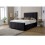 Snugg Furniture (Single 3Ft, Black) Lisbon Plush Velvet Upholstered Bed 1