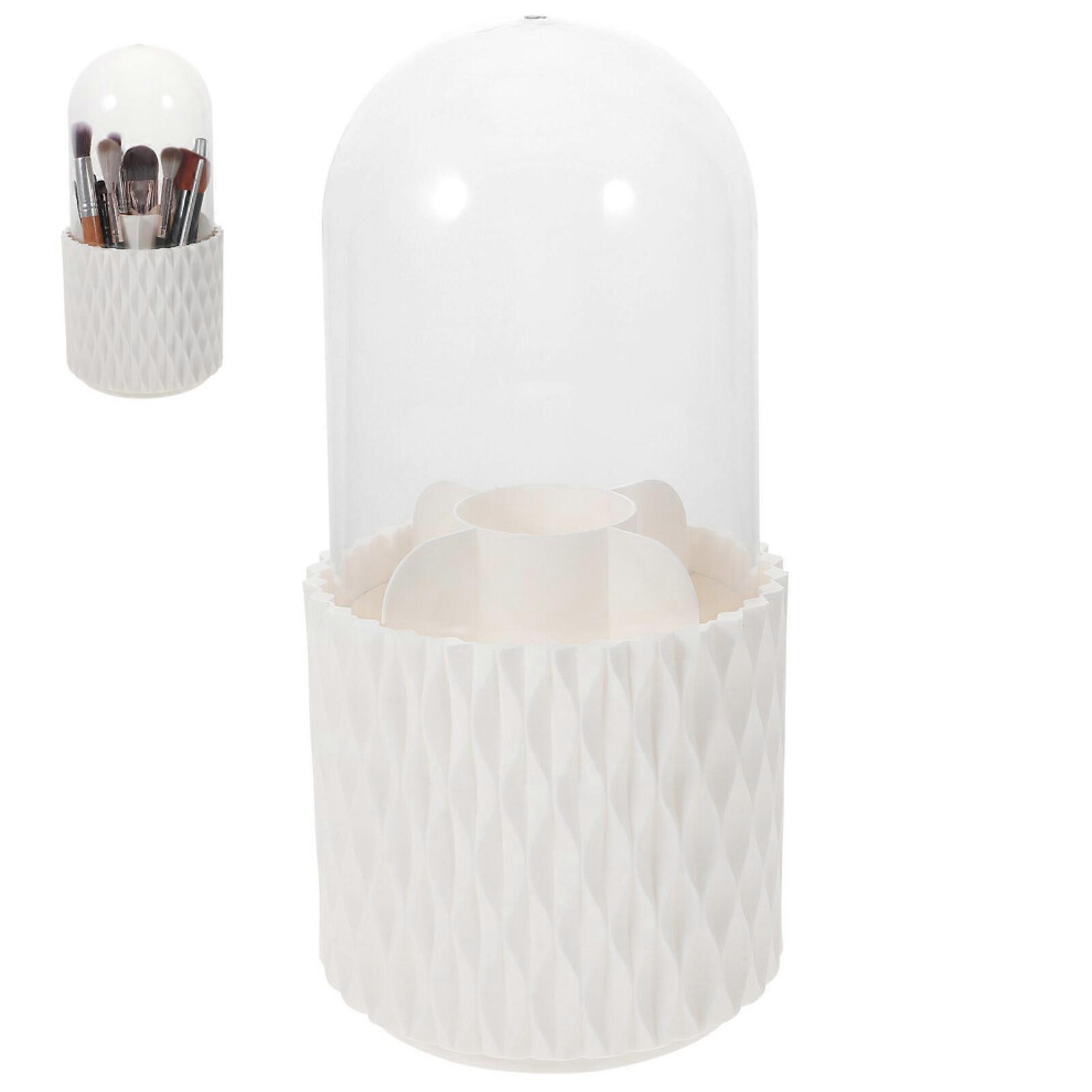 Kricely (As Show, One Size) Rotatable Makeup Brushes Bucket Cosmetics Brushes Organizer Desk Brushes Holder
