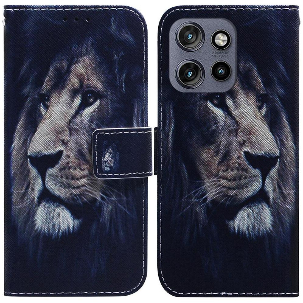 (C6) Flip Case For Motorola Thinkphone 25 Painted Card Slots Pu Leather Magnetic Closure Wallet 764563424023