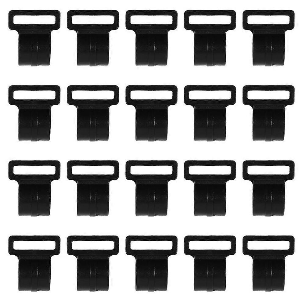Kricely (As Show, One Size) 30 Pcs Awning Pole Clips Camping Tent Clamp Tent Suspension Hook Tarp Clips
