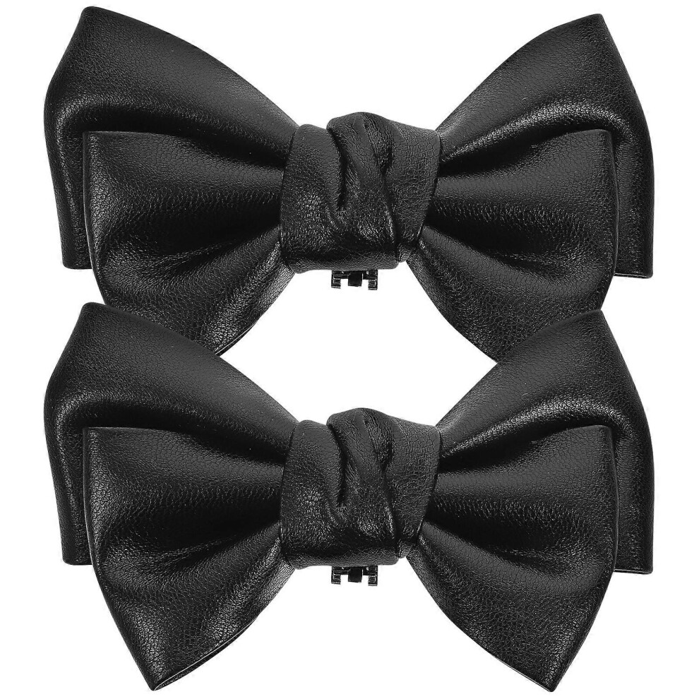 Kricely (As Show, One Size) 2Pcs Bow Shoe Clips Removable Shoe Buckles Shoe Charms Shoes Accessories