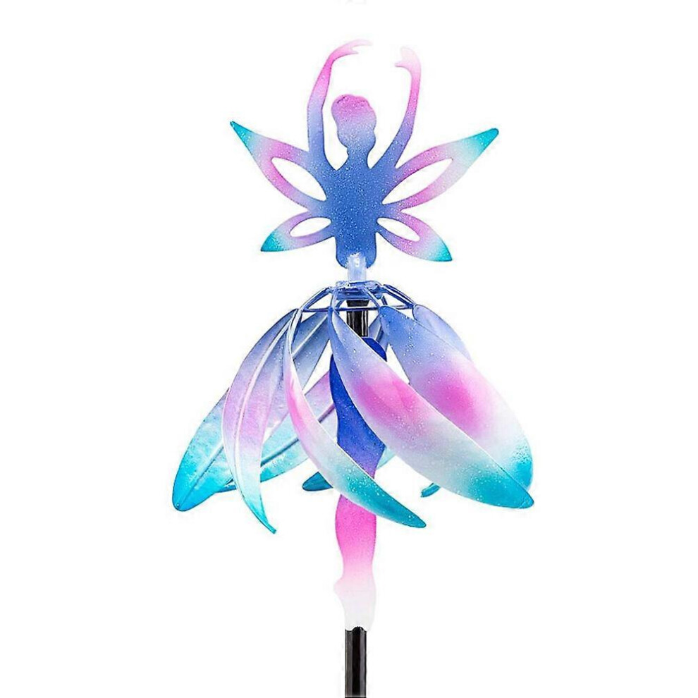 Kricely (As Show, One Size) 1Pc Change Color Ballerina Girl Wind Chime Exquisite Wind Bell (Assorted Color)