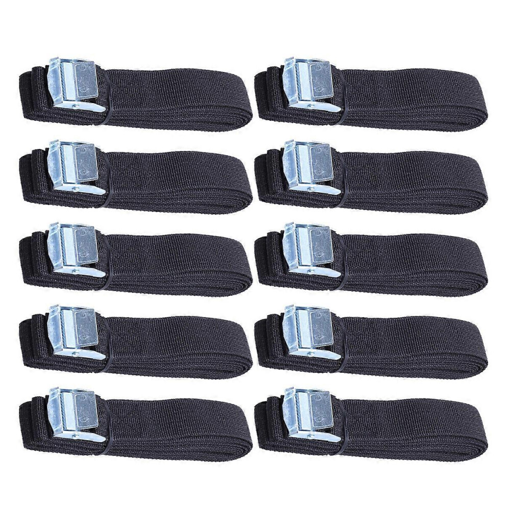 (As Show, One Size) 10 Pcs Lashing Straps With Steel Buckle Thick Nylon Quick Release Lashing Straps For Cargo Tie Down Car Roof Rack Luggage Kayak Ca 5451560056887