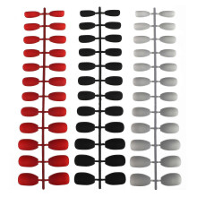 (As show, One size) 72Pcs Fake Nail Tips Finished Nail Sticker Patches Manicure Stickers for Ladies