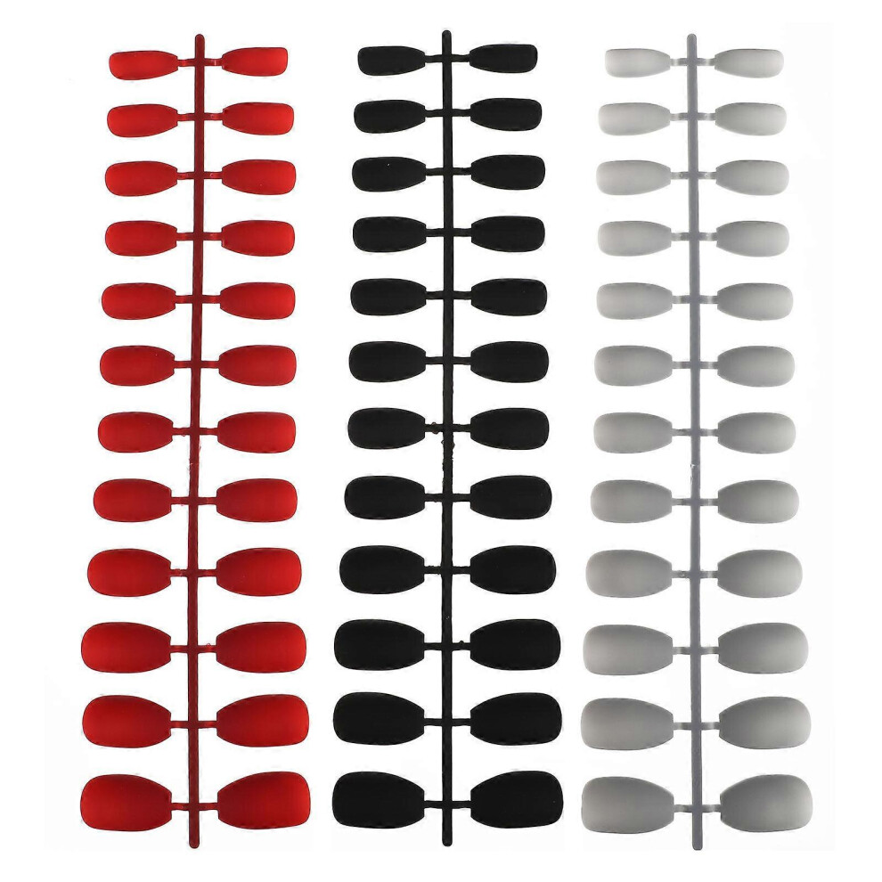 Kricely (As Show, One Size) 72Pcs Fake Nail Tips Finished Nail Sticker Patches Manicure Stickers For Ladies