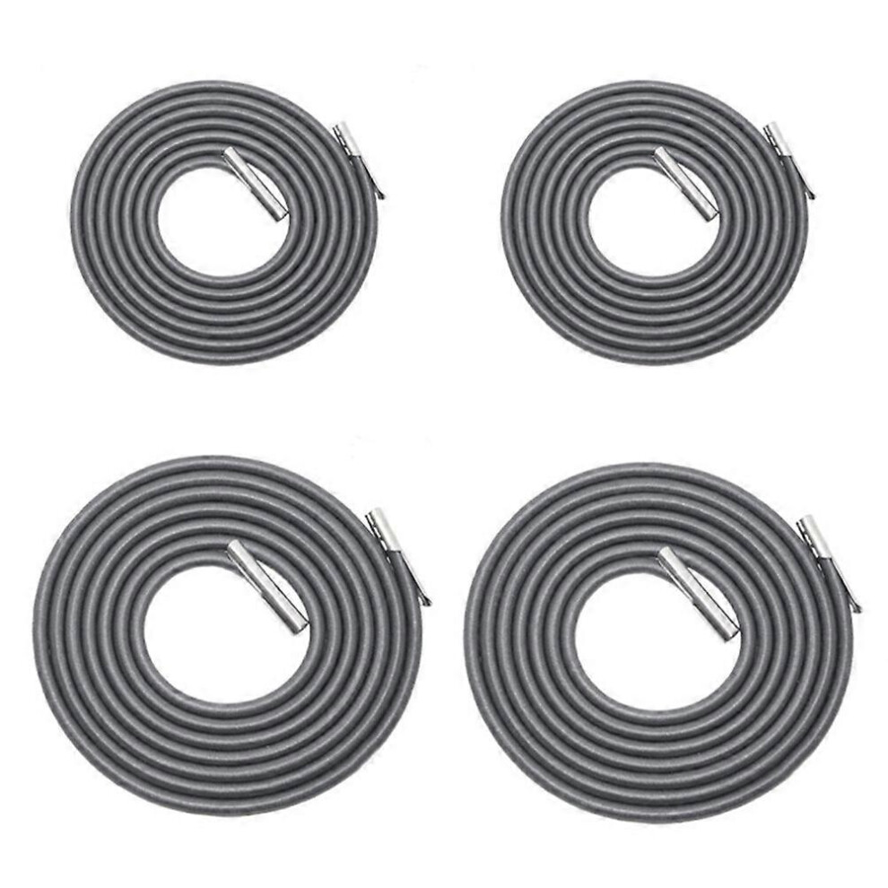 Kricely (As Show, One Size) 4Pcs Deck Chair Rope Deck Chair Accessories Chaise Longue Rope Chaise Elastic Rope (Grey)