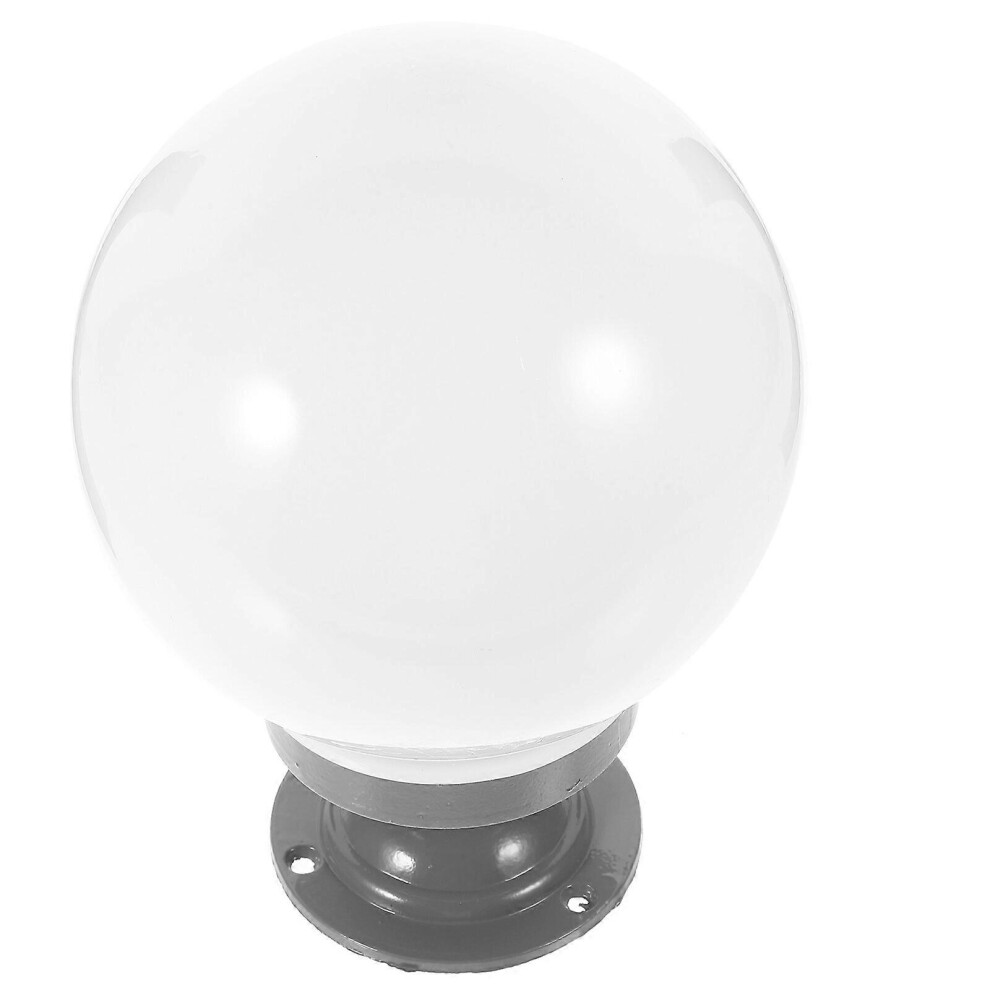 Kricely (As Show, One Size) Post Globe Lamp Shade Ball Shaped Lamp Cover Street Lamp Cover Outdoor Lampshade