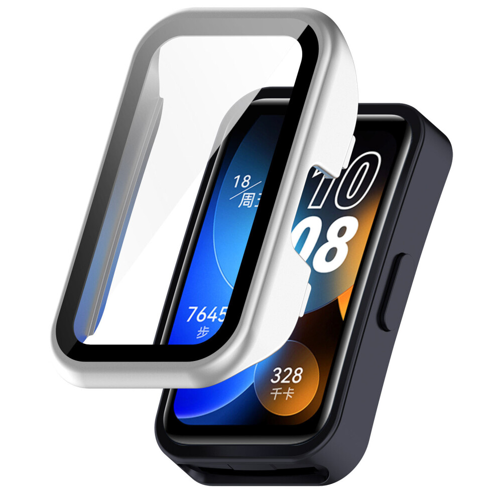 Watch Case For Huawei Band 10/10 Nfc/9/9 Nfc/8/8 Nfc All-In-One Protective Case Frosted Silver (Official Color) Silver,Not,Specified 688249429006