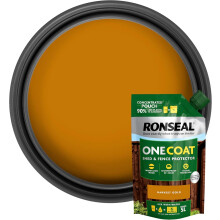 Ronseal Shed Fence Paint Harvest Gold One Coat Concentrate Pouch 950ml