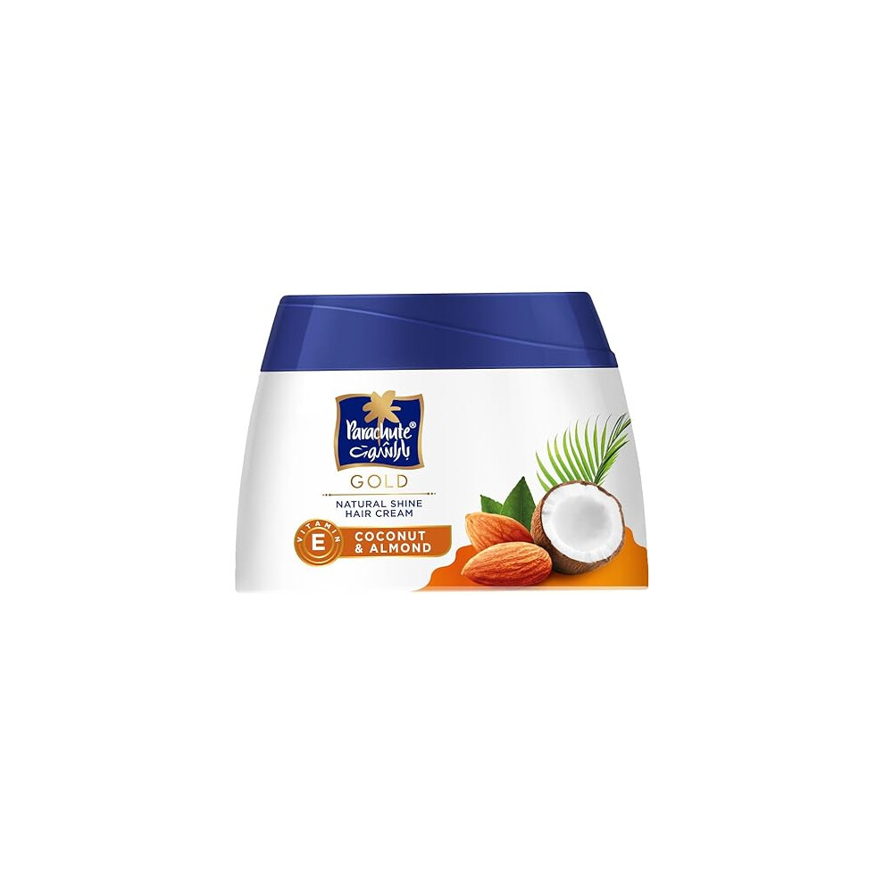 Parachute Natural Shine Coconut & Almond Hair - 140Ml Gold/Cream
