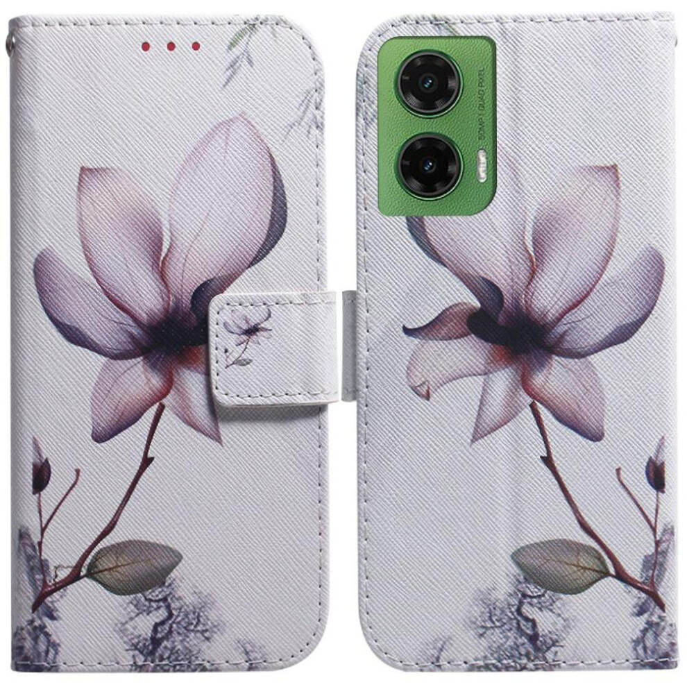 (C9 ) Flip Case For Motorola Moto G35 Magnetic Closure Wallet Painted Pu Leather Card Slots 764563427772