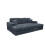 Snugg Furniture (Grey) LUXE 3 Seater chunky cord sofa with Footstool 3