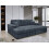 Snugg Furniture (Grey) LUXE 3 Seater chunky cord sofa with Footstool 6