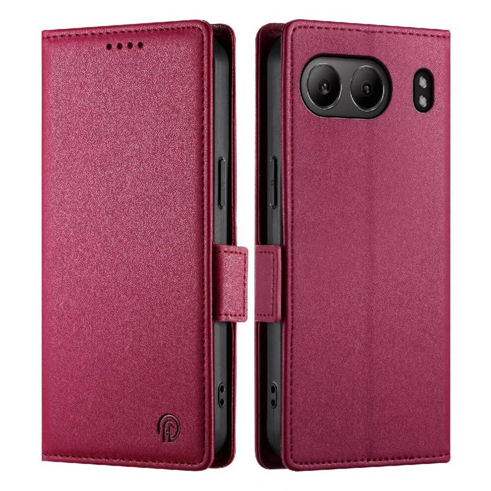 (Red) Flip Case For Oneplus Nord 4 5G Wallet Daily Use Card Slots Flip Business Red 764563431380