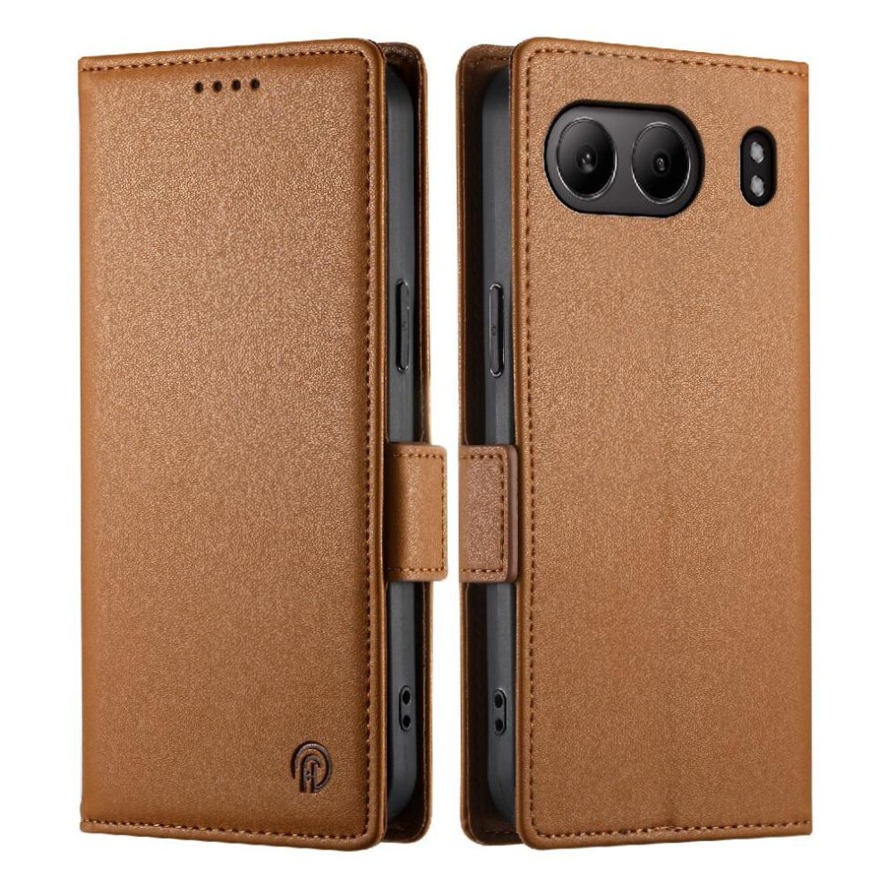 (Brown) Flip Case For Oneplus Nord 4 5G Wallet Daily Use Card Slots Flip Business Brown 764563431434