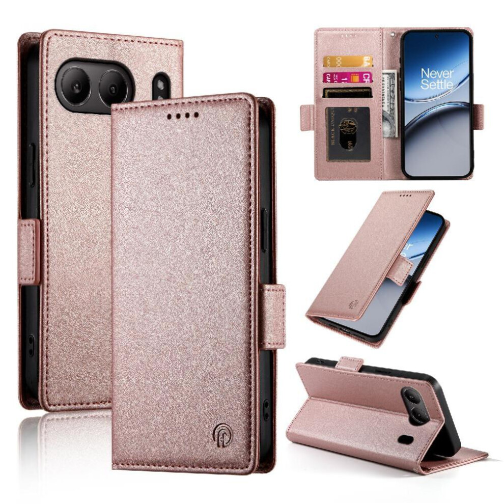 (Pink) Flip Case For Oneplus Nord 4 5G Wallet Daily Use Card Slots Flip Business Pink 764563431366