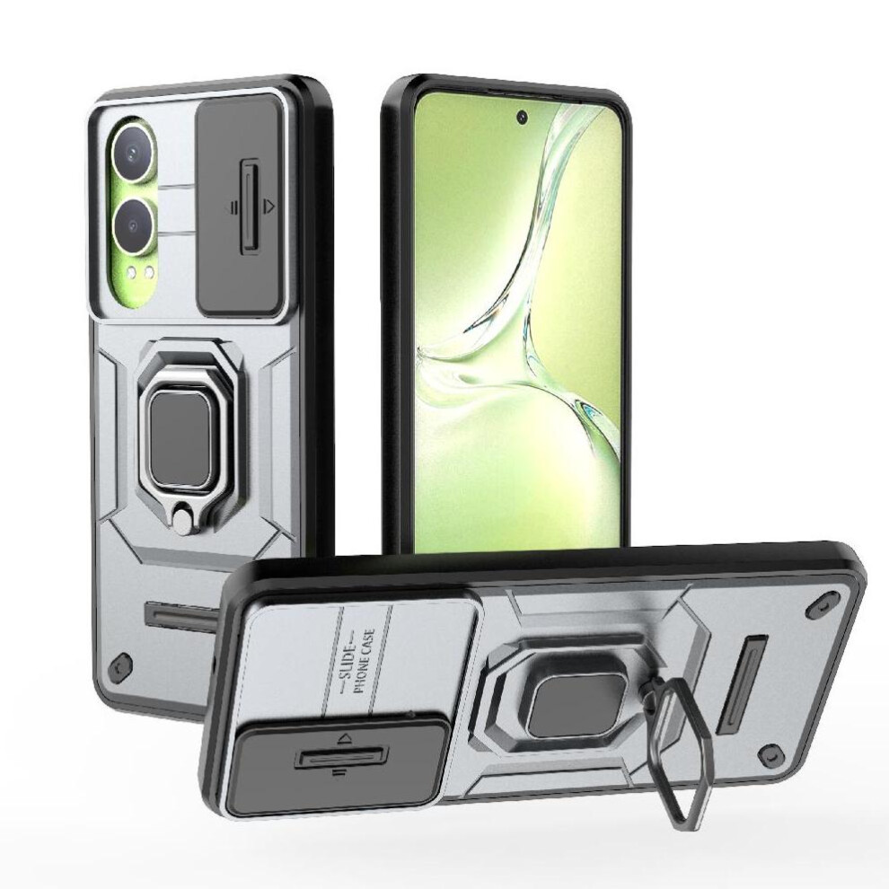 ( ) Case For Oneplus Nord Ce4 Lite Ring Holder Anti-Scratch Protective Cover Kickstand Gray 764563431632
