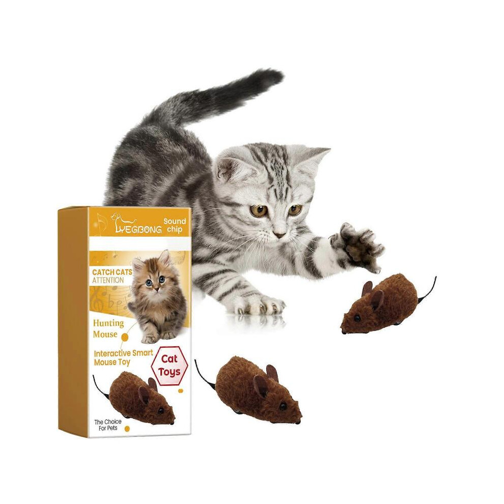 Squeak Mouse Hunter Cat Toy, Interactive Cat Toy Mouse Cat Toy, Perfect Toys for Indoor Cats, Fake Mouse Cat Toy