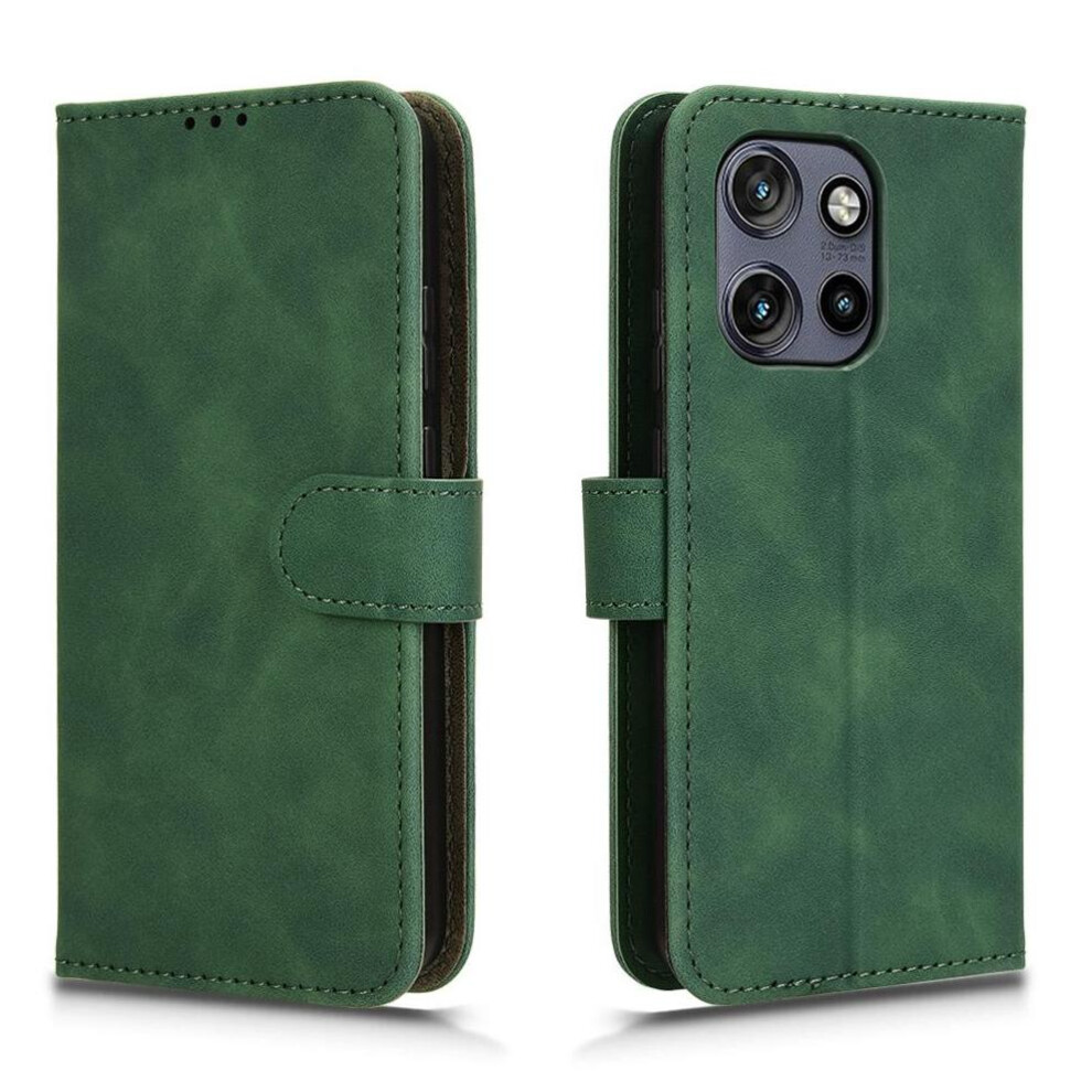 (Green) Flip Case For Motorola Edge 50 Neo Card Slots Holder Kickstand Wallet Side Buckle Pu Leather Green 764563433384