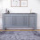 Vida Designs (Adjustable) Milton Radiator Cover Cabinet Vents Dark Grey 3