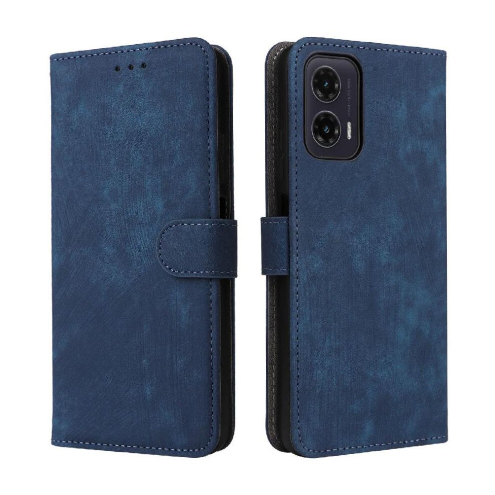 (Blue) Case For Motorola Moto G35 5G Card Slots Cover Rfid Blocking Flip Folio Wallet Pu Leather Magnetic Closure Blue 764563433582