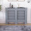 Vida Designs (Medium) Milton Radiator Cover Cabinet Vents Dark Grey 3