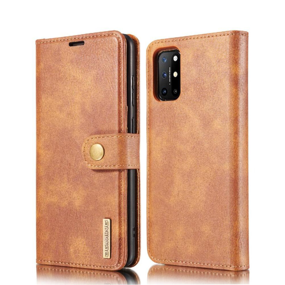 (Brown) Wallet Case For Oneplus 8T Magnetic Protective Pu Leather Card Slots Flip Kickstand Brown 764563433629