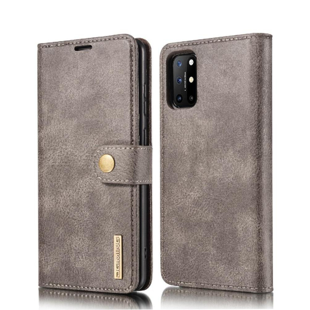 ( ) Wallet Case For Oneplus 8T Magnetic Protective Pu Leather Card Slots Flip Kickstand Gray 764563433612