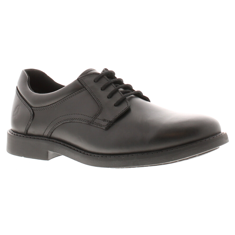 (Black, 3 (Adults')) Hush Puppies Boys Shoes School Tommy 2 Leather Lace Up black UK Size
