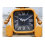 Robot Desk Clock | Compact Analogue Clock with Orange Metal Frame 5