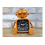 Robot Desk Clock | Compact Analogue Clock with Orange Metal Frame 6