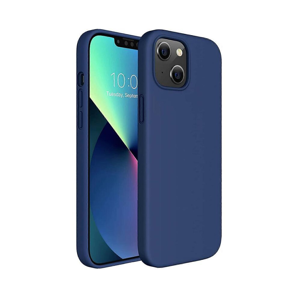 (Navy ) Liquid Silicone Case Compatible For Iphone 13 Blue 5004229705215
