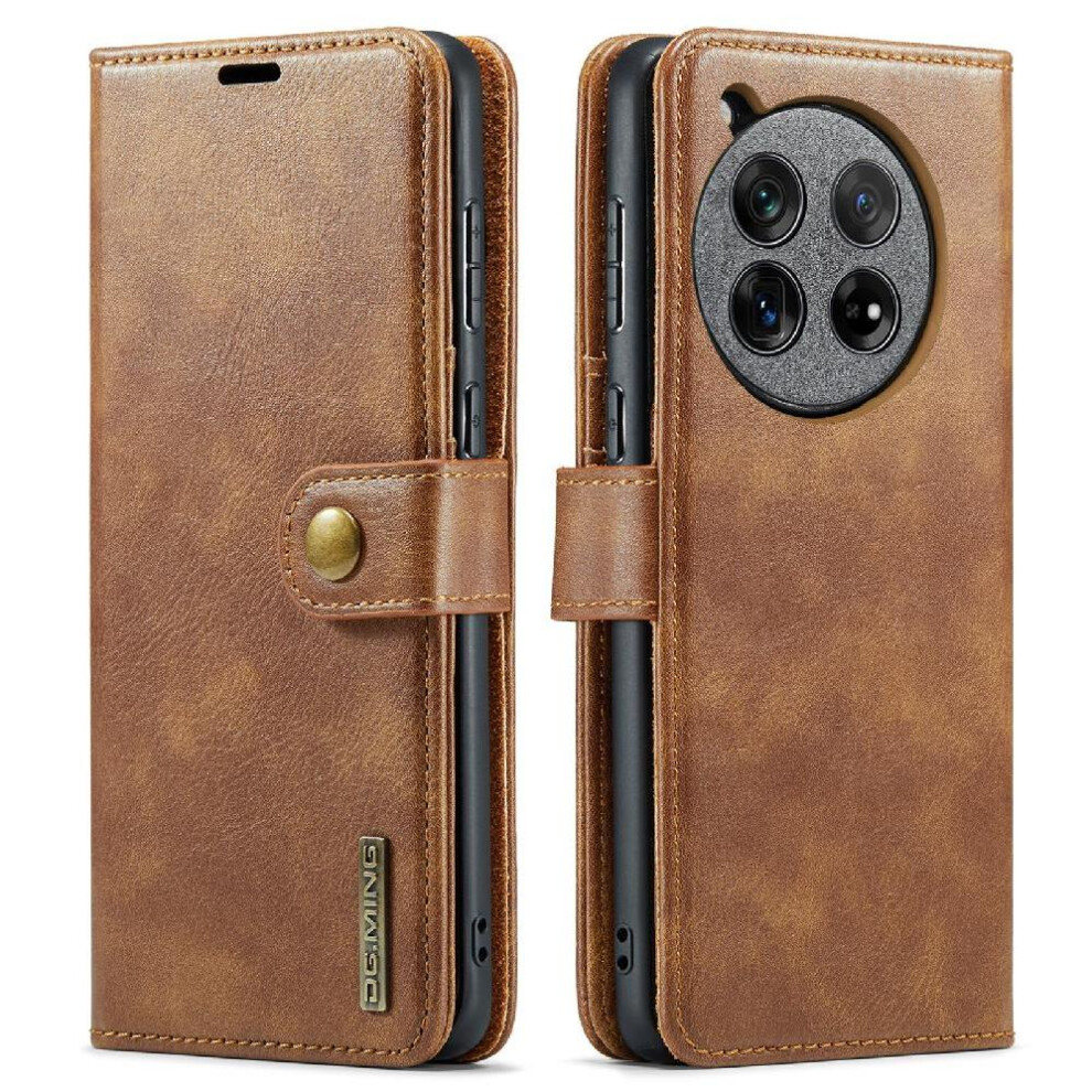 (Brown) Wallet Case For Oneplus 12 Card Slots Magnetic Pu Leather Protective Flip Kickstand Brown 764563433704