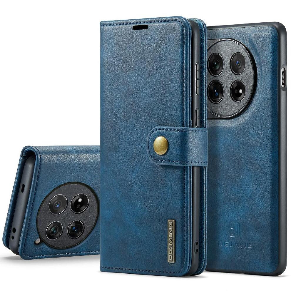 (Blue) Wallet Case For Oneplus 12 Card Slots Magnetic Pu Leather Protective Flip Kickstand Blue 764563433728