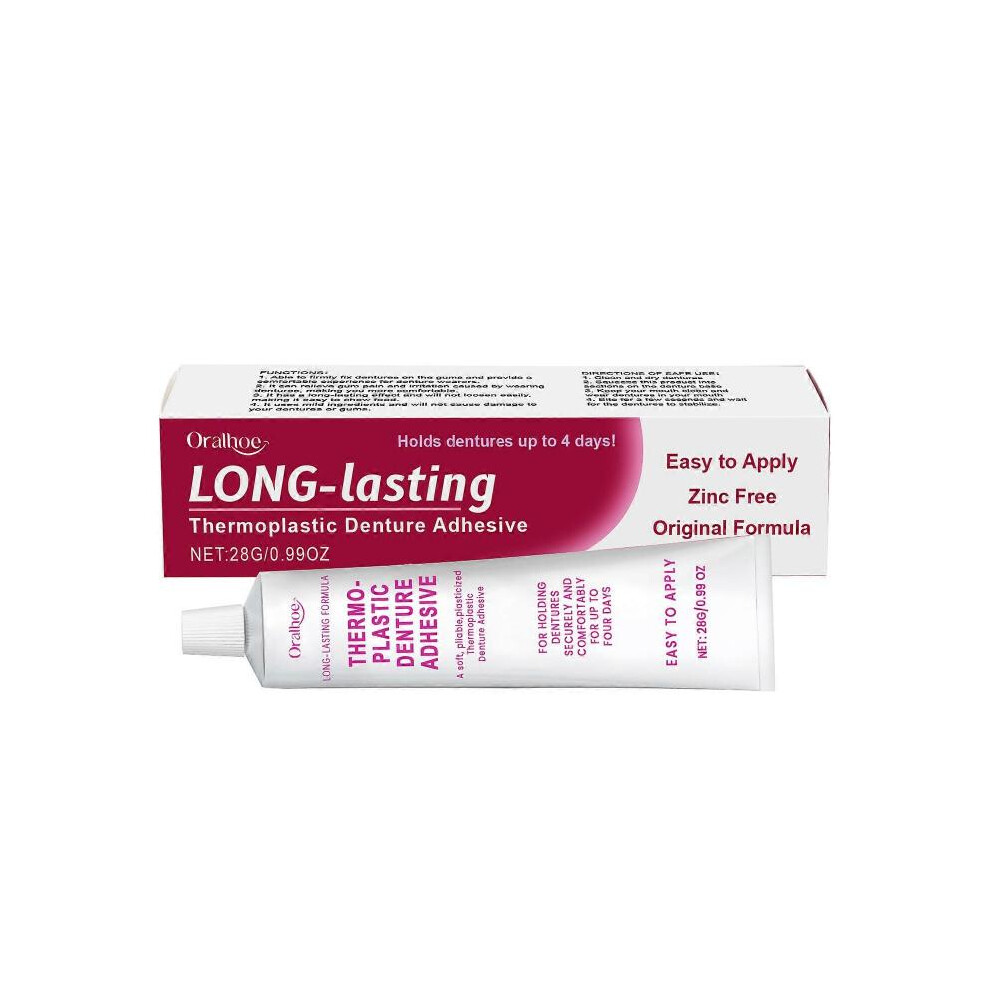 Denture fixing adhesive Improve comfort care for gum thermoplastic denture adhesive