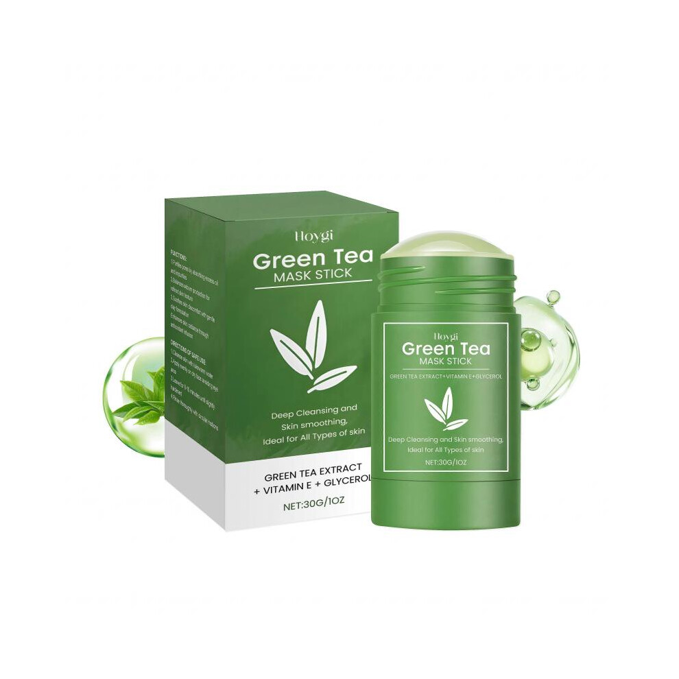 Green tea moisturizing mask stick Gentle cleansing facial skin moisturizing and delicate pore mask stick