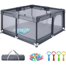 Supernic Baby Playpen for Babies and Toddlers with Mesh
