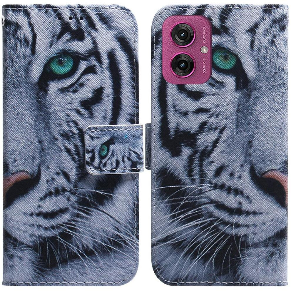 (C3 ) Flip Case For Motorola Moto G55 Wallet Painted Magnetic Closure Pu Leather Card Slots 764563436644