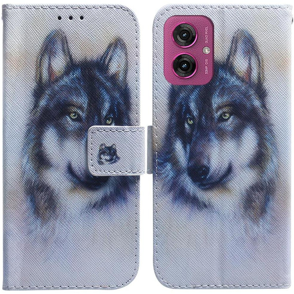(C1 ) Flip Case For Motorola Moto G55 Wallet Painted Magnetic Closure Pu Leather Card Slots 764563436620