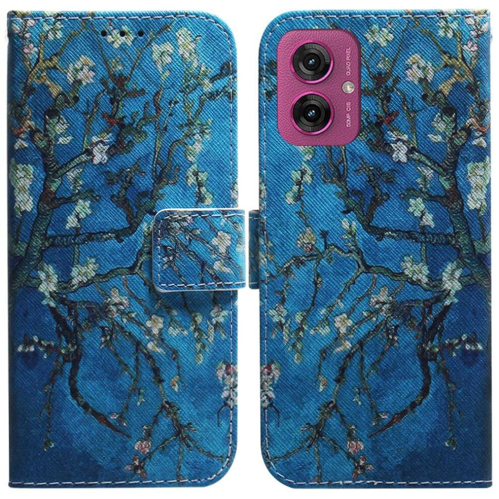 (Ohter) Flip Case For Motorola Moto G55 Wallet Painted Magnetic Closure Pu Leather Card Slots 764563436651