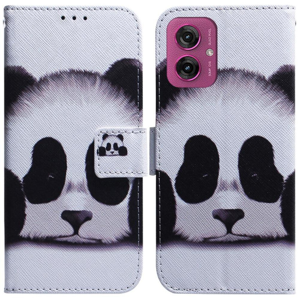 (C8 ) Flip Case For Motorola Moto G55 Wallet Painted Magnetic Closure Pu Leather Card Slots 764563436699
