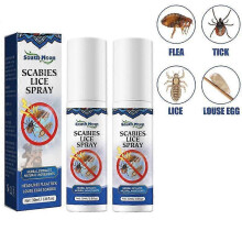 (2pcs) 1-3pcs Head Lice Removal Spray Anti-itch Anti-pruritus Antibacterial Remove Mites Fleas Tick Louse Eggs Pubic Lice Hair Care
