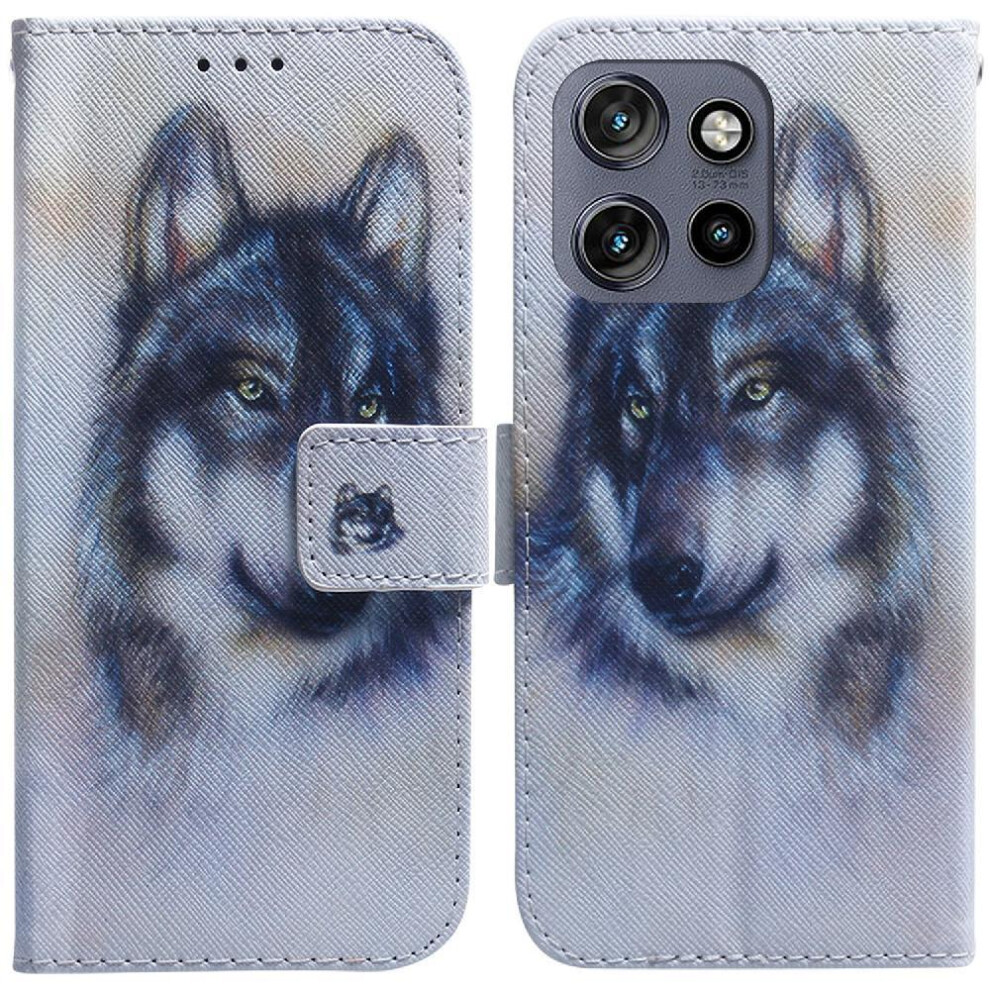 (C1 ) Flip Case For Motorola Edge 50 Neo 5G Pu Leather Wallet Magnetic Closure Painted Card Slots 764563436712