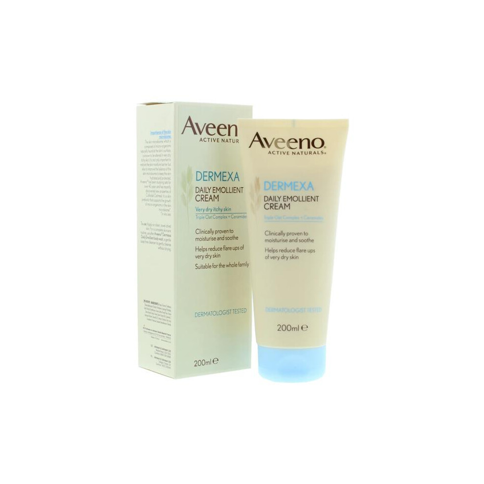 6 x Aveeno Dermexa Daily Emollient Cream 200ml