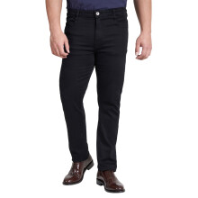 (36) Men's Slim Fit Denim Jeans with Zip Fly - Black