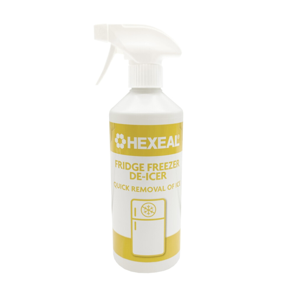 Hexeal Freezer De-Icer 500ml Spray - Removes Frost & Prevents Ice Build-Up